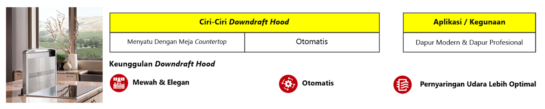 Downdraft Hood
